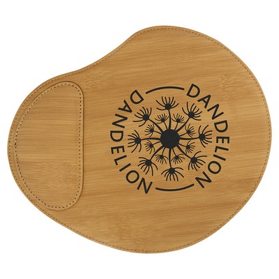 9" x 10 1/4" Bamboo Leatherette Mouse Pad