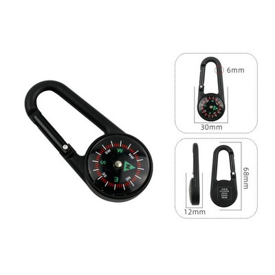 Promotional Colored Carabiner Compass