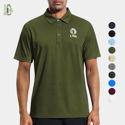 REPREVE® - Men's Recycled Polyester Short Sleeve Polo Shirt