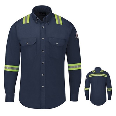 Bulwark™ 7 Oz. Enhanced Visibility Uniform Shirt - Navy Blue