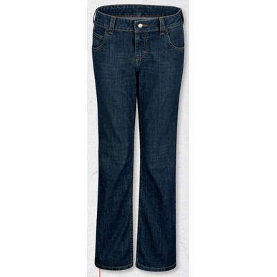 Bulwark™ Women's Straight Fit Jean w/Stretch - Sanded Denim Blue