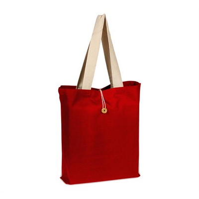 Colored Button-Up Tote