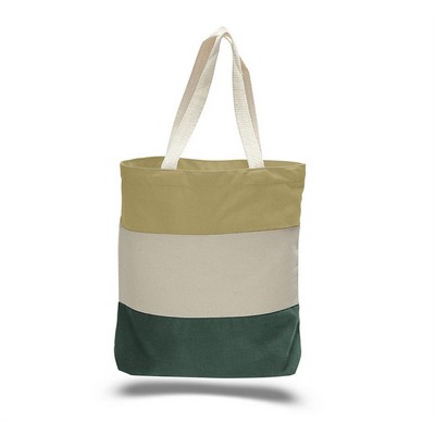 Canvas Tri Color Professional Tote Bag