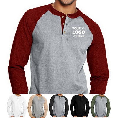 Men' S Crewneck Long-Sleeve Shirt