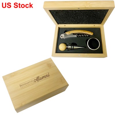 Bamboo Wine Tool Gift Set