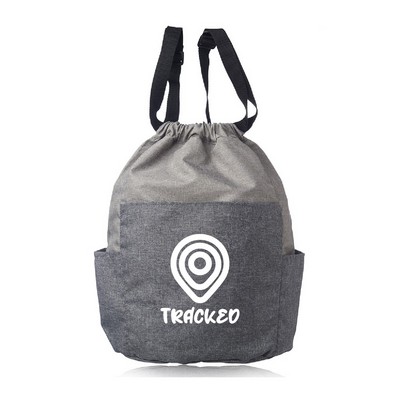 Satchel Drawstring Backpack (1 Color Imprint)