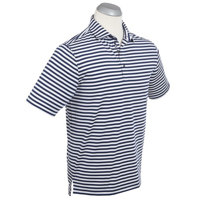 Bobby Jones® Men's Performance Jersey Feeder-Stripe Polo Shirt