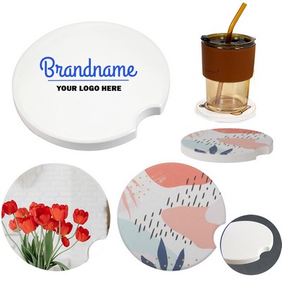 Full Color Ceramic Absorbent Car Coaster