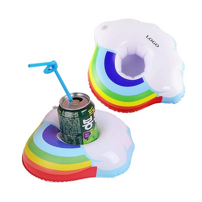 Inflatable Drink Holder - Rainbow