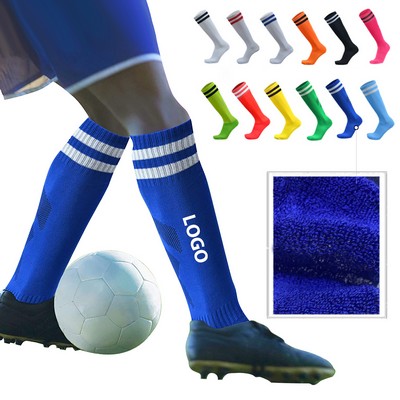 Adult Shockproof Sports Stripe Unisex Soccer Socks