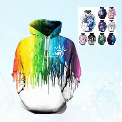 Colorful Front Pocket Hoodie