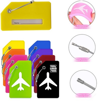 Silicone Luggage Tag With Name Id Card