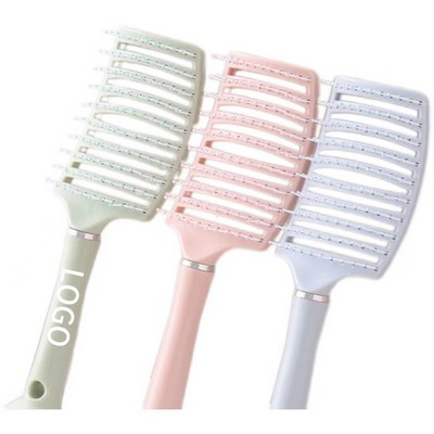 Hollowed Out Massage Comb With Dry And Wet Hair