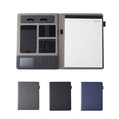 Business Portfolio Notebook With Phone Stand Holder