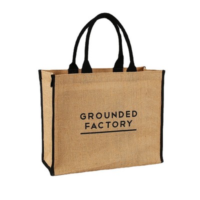 Vintage Tote Jute Bag