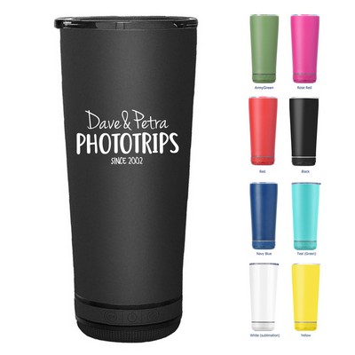 17oz Double Wall Wireless Speaker Tumbler