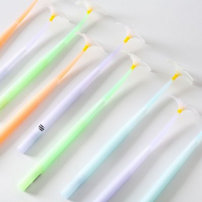 Light Changing flower Silicone Gel Pen