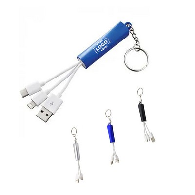 Charging Cable with Keychain