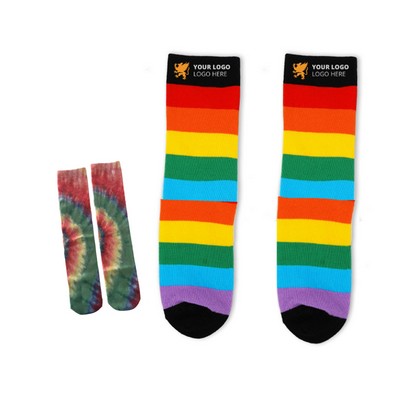 Full Color Sublimation Crew Tube Socks