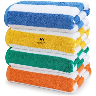 Cabana Stripe Cotton Beach Towels