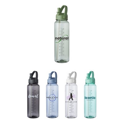 Plastic Water Bottle with Screw On Lid 40 oz.