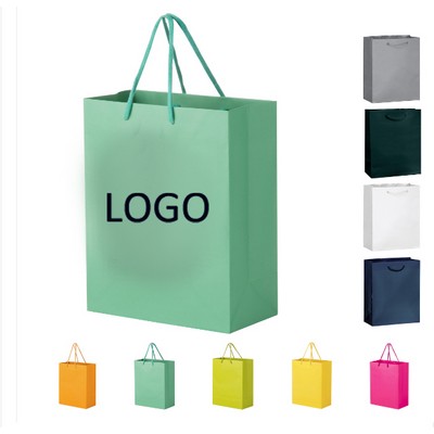 Matte Laminated Euro Tote Bag with Cotton RopeHandles