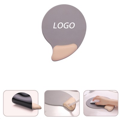 Silicone Mouse Pad With Wrist Support Rest