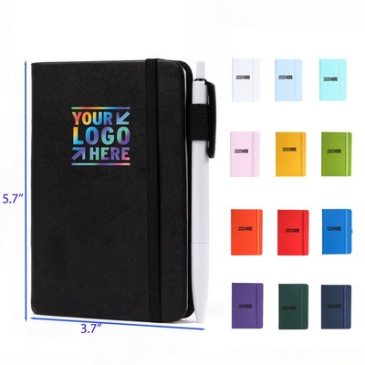 A6 Mini 3.7 x 5.7 Inches 160 Pages 80 Sheets Note pads with Pen