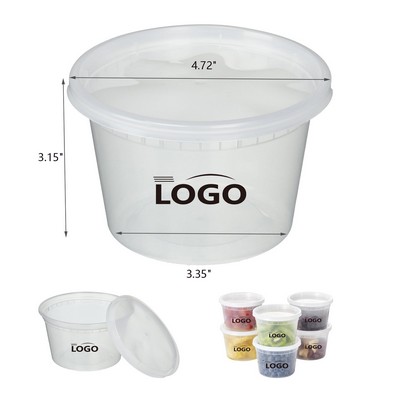 16 Ounce Food Storage Container with Lid