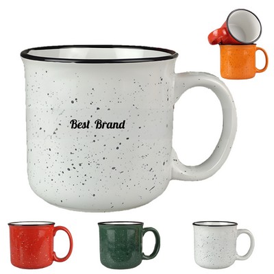 16Oz Spray-Dot Ceramic Mug