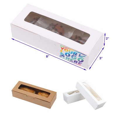 8 x 3 x 2 Inches White Box for Home Diy Baking