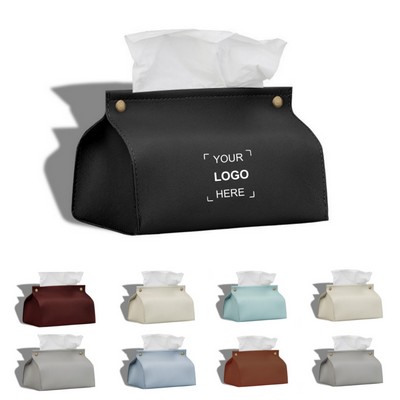 Tissue Box Cover PU Leather Tissue Holder