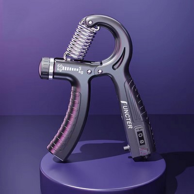 Hand Grip Strengthener Adjustable Resistance Grip Strength Trainer for Muscle Building w/Calculator