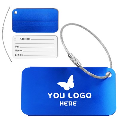 Custom Aluminum Luggage Tag