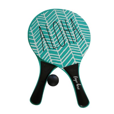 Mixed-Color Beach Racket Game Set