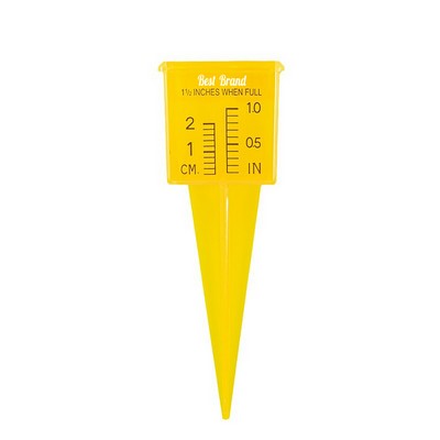 Yellow Plastic Rain Gauge