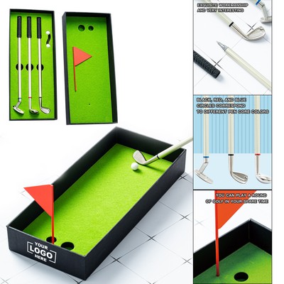 Golf Pen Set Novelty Toy