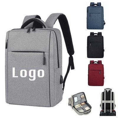 Travel Laptop Backpack With USB Charging Port