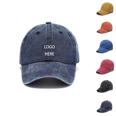 Vintage Washed Cotton Baseball Cap