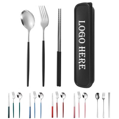 Stainless Steel 4pcs Cutlery Set/Travel Utensils