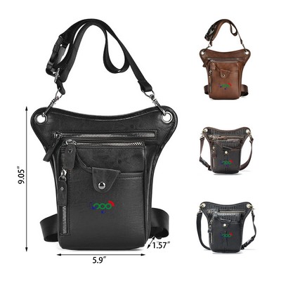 Fashion Leather Waist Pack Drop Leg Bag