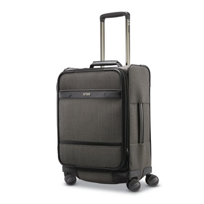 Hartmann Herringbone Deluxe Domestic Carry On Expandable Spinner Luggage - Black Herringbone