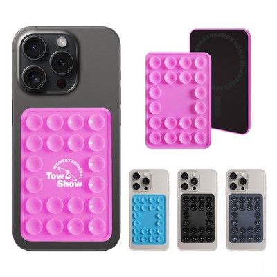 Silicone Magnetic Suction Phone Case Adhesive Mount/Holder