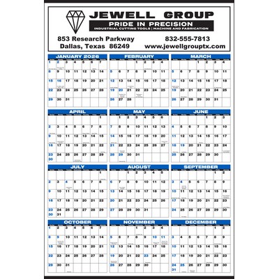 Year-In-View® Medium Memo Calendar