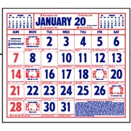 Historical 12-Sheet Stock Calendar Pad