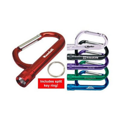 Forged Aluminum Carabiner Flashlight