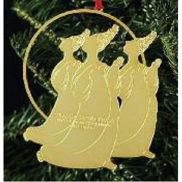 0.5mm Custom 24K Gold Plated Heavyweight Ornament (3½")