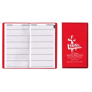 Translucent Vinyl Address Book