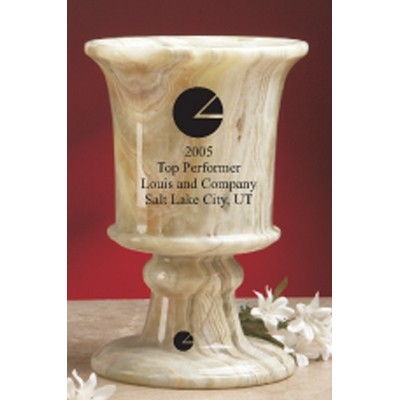 12" Teak Genuine Marble Tennessee Winner's Cup Award