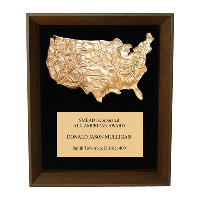 USA Shadow Frame Plaque 11"x14"